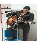 Elvis Presley Figure Leather Suit 68 TV Special Guitar Microphone Chair & Stage! - $199.99