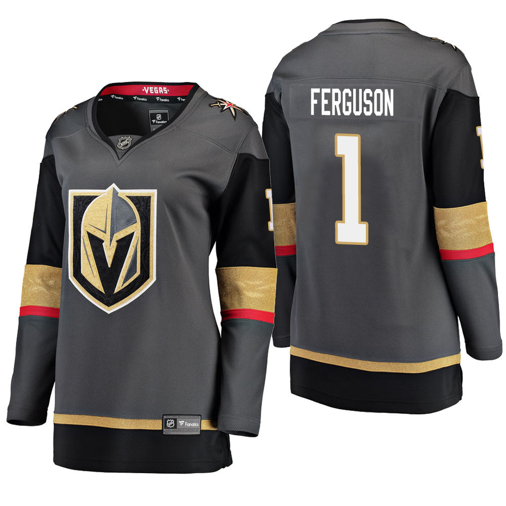 Womens 2018 Vegas Golden Knights Jersey Sewn on 1 Dylan Ferguson