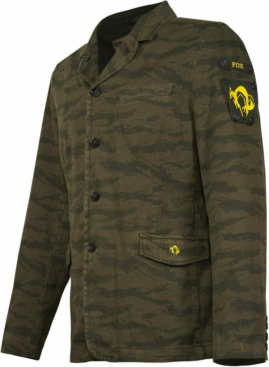 Musterbrand GREEN Metal Gear Solid Tiger Stripe Blazer, US Small Coats & Jackets