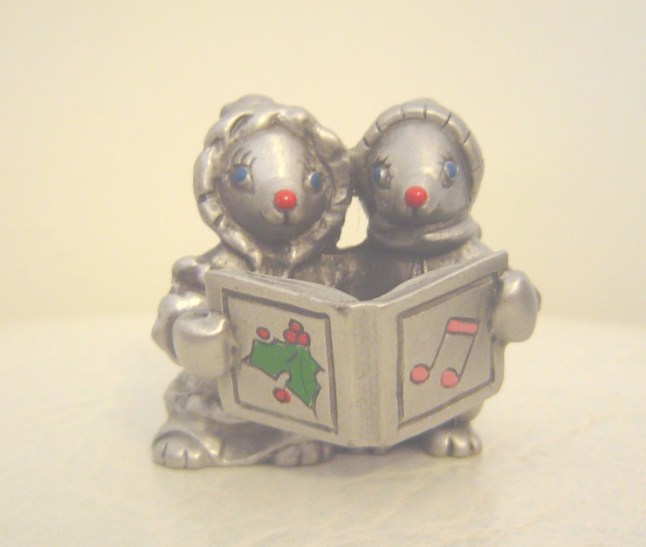 Selangor Hudson Pewter Mice Mouse Carol Figurines 1982 