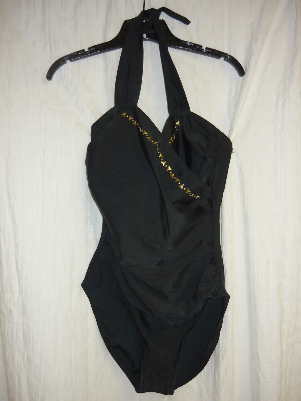 Jantzen Black Glamor Vintage Bathing Suit sz. 12 Swimwear