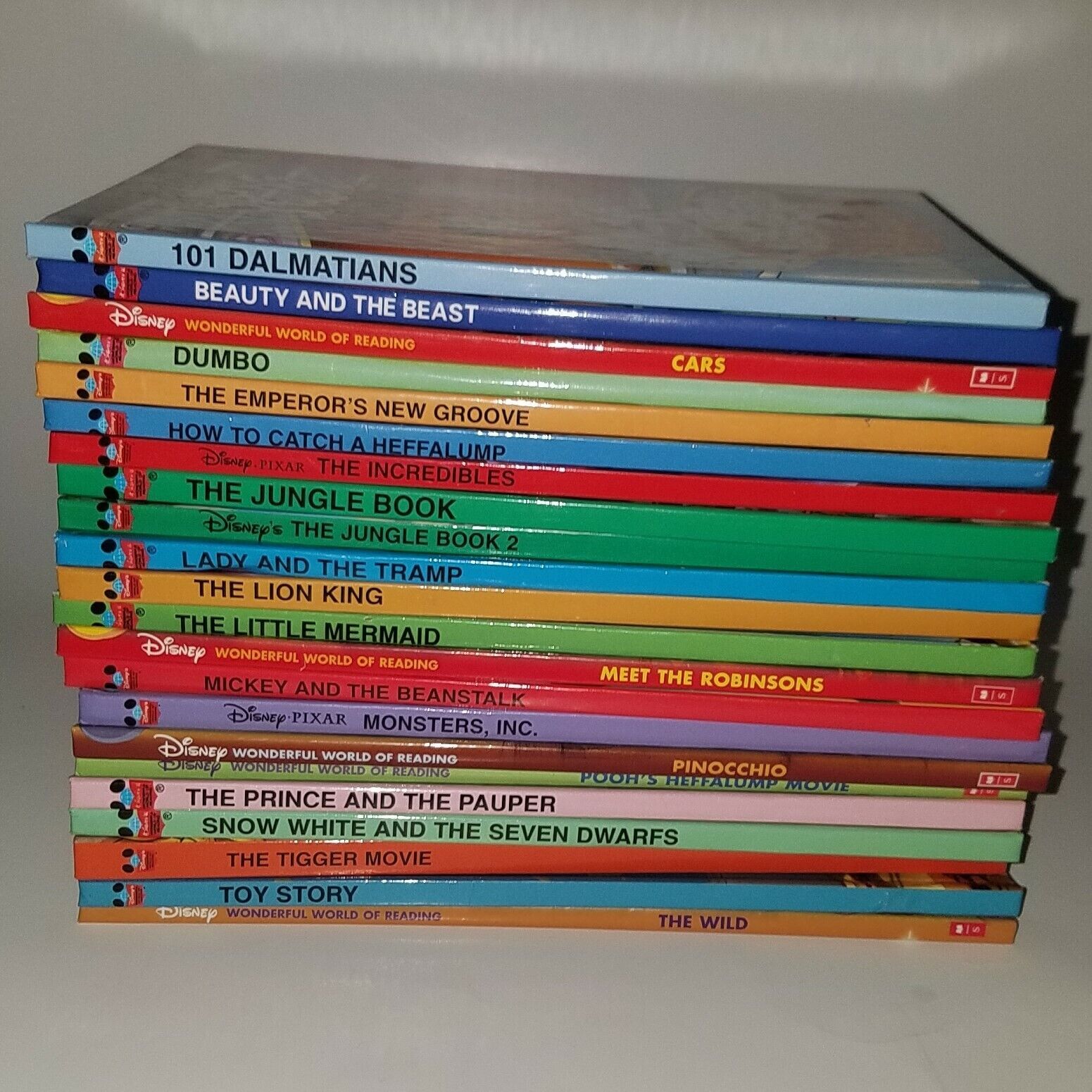 22 Disney's Wonderful World Reading HBK Book Lot Toy Story Monsters Inc ...