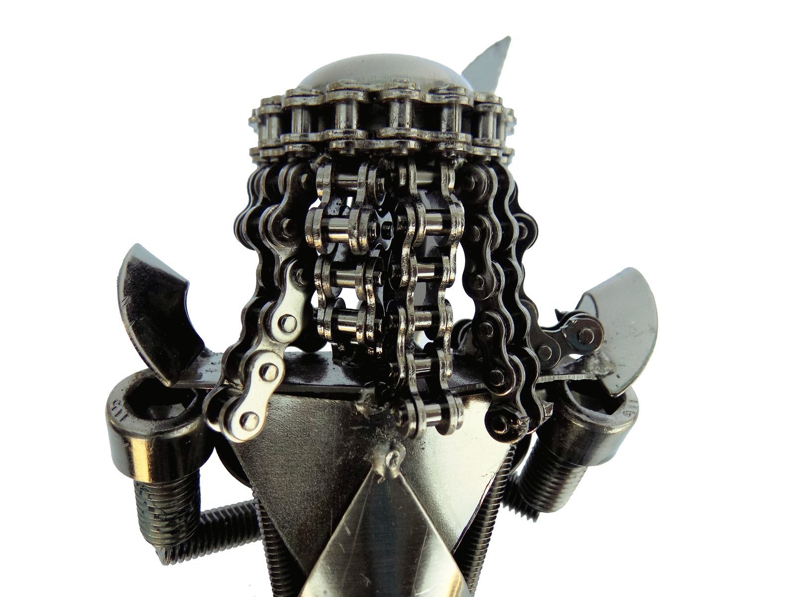 Alien Movie Metal Predator Figure 7" Scrap Welded Made of Screw,Bolt