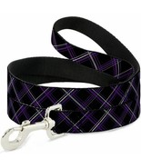 Plaid Black, Purple &amp; Gray Dog Leash by Buckle-Down - $20.00