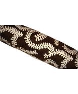Valley Forge Fabrics 36x7 Brown &amp; White Vine Indoor Outdoor Bolster Pill... - $29.97