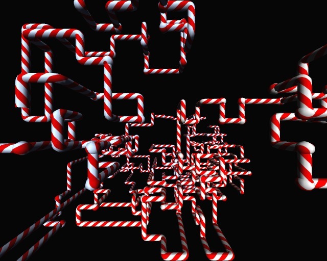 FREEBIE Screensaver Candy Cane Trick for Windows PC Easter Egg for