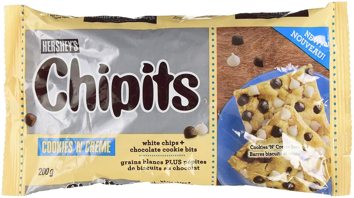 Hershey’s Chipits Cookies N Creme Chips 8 bags 200g each Canadian