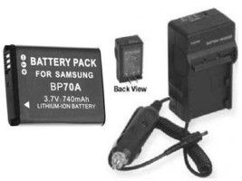 2 Batteries + Charger for Samsung ECST80ZZBPBUS EC-TL205ZBPPUS ECTL205ZBPPUS - $35.81