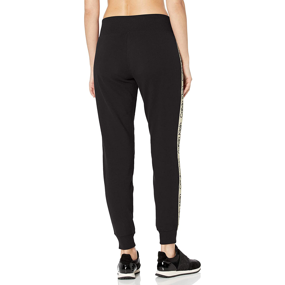 Calvin Klein Performance Logo Tape Fleece Joggers Pants, Black, S ...