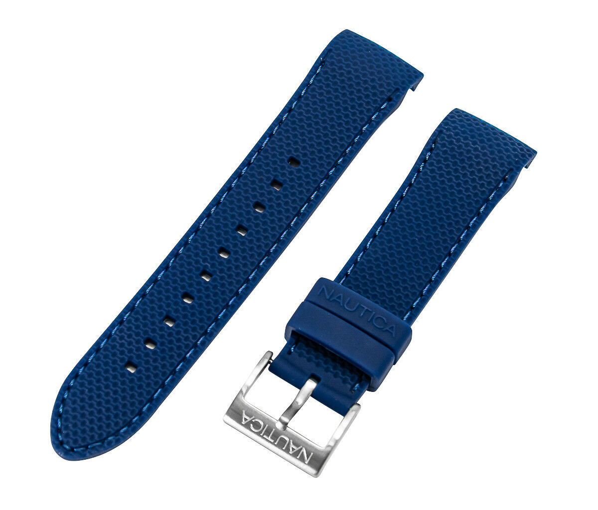Nautica Men’s N19602G A19602G NST 600 Blue 22mm PU Rubber Original