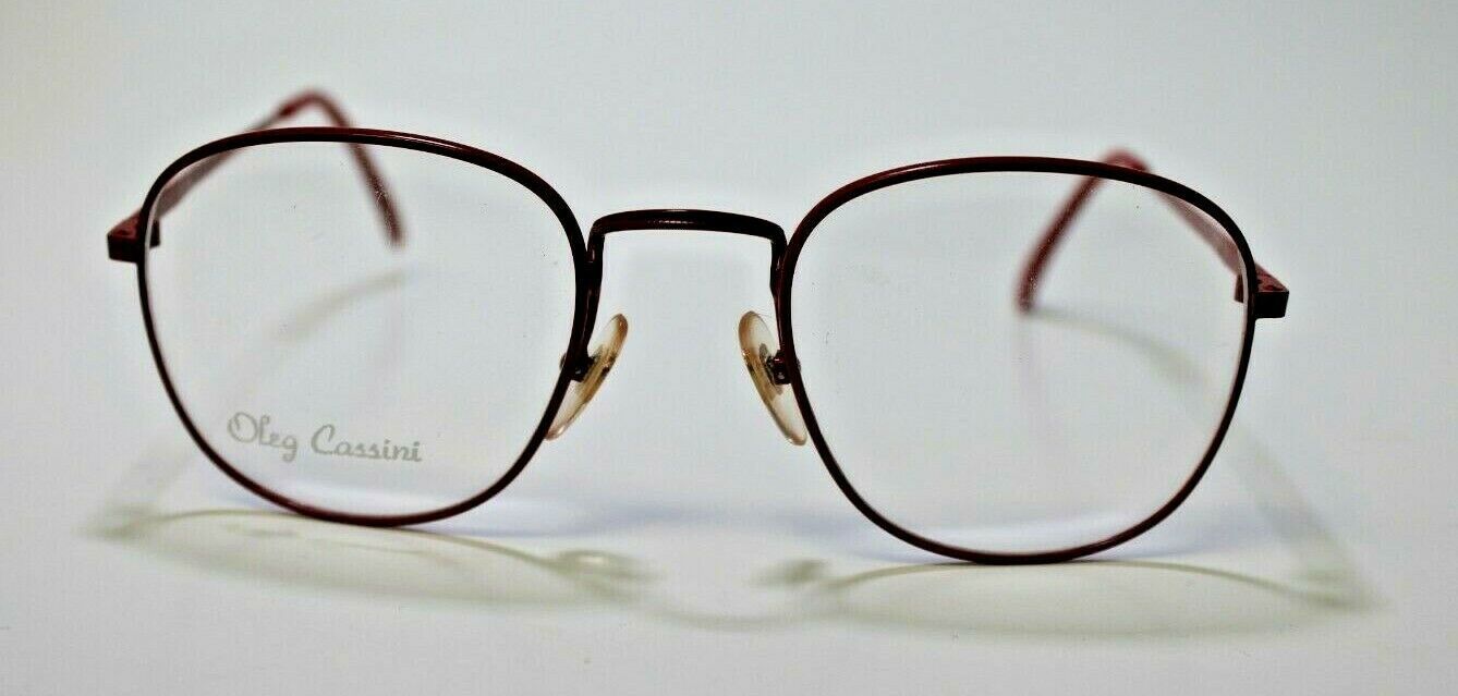 100% AUTHENTIC OLEG CASSINI OC 872 RD RED EYEGLASSES 53-20-140 ...