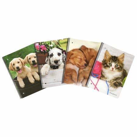 2 Pack Keith Kimberlin Cute Puppy 7 x 5 Spiral Notebook Compact Size for on Th