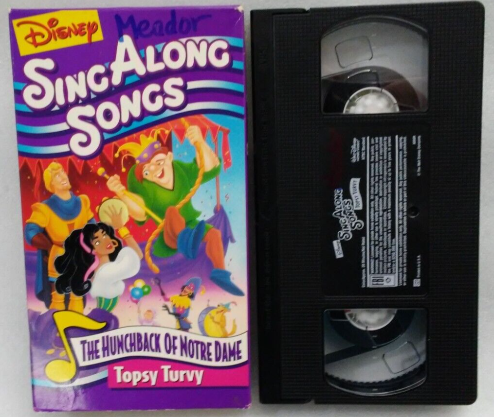 Vhs Disneys Sing Along Songs The Hunchback Of Notre Dame Topsy Turvy 