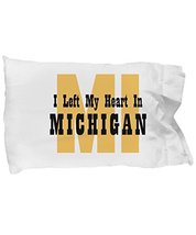 Heart In Michigan - Pillow Case - $17.97