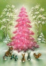 Vintage Shabby Style CHRISTMAS Tree CARDS DIE CUTS/Gift Tags 18 Piece - $4.29