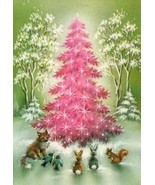Vintage Shabby Style CHRISTMAS Tree CARDS DIE CUTS/Gift Tags 18 Piece - £3.20 GBP