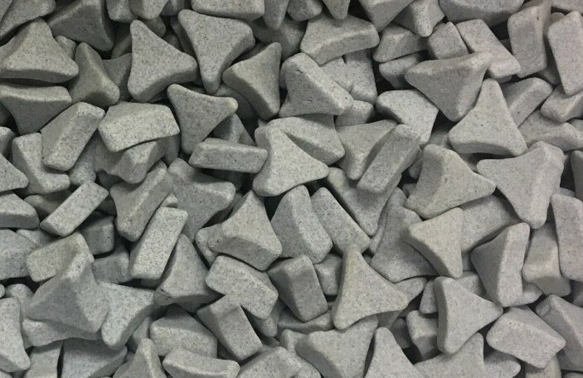 1 LB CERAMIC TUMBLING MEDIA ABRASIVE POLISH METAL DEBURRING TUMBLER 1