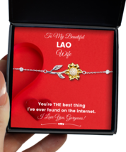 Lao Wife Bracelet Birthday Gifts - Sunflower Bracelet Jewelry Present From  - $49.95