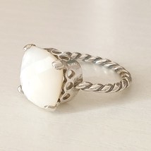 925 Sterling Silver Mother of Pearl Ring For Women - $18.99
