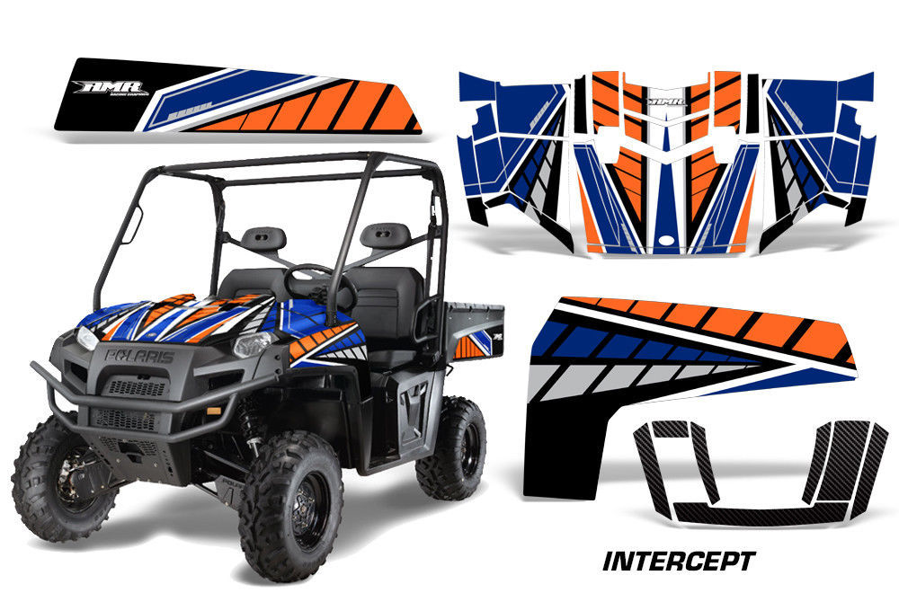 Utv Decal Graphics Kit Wrap For Polaris Ranger Xp D Intercept Decals Emblems