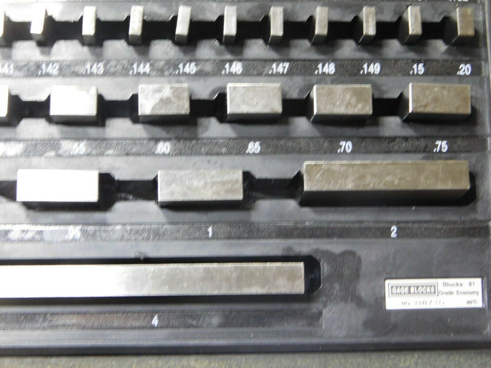 SPI 81 Pc Steel Gage Block Set 0.05” to 4” Range Economy Grade 06450720