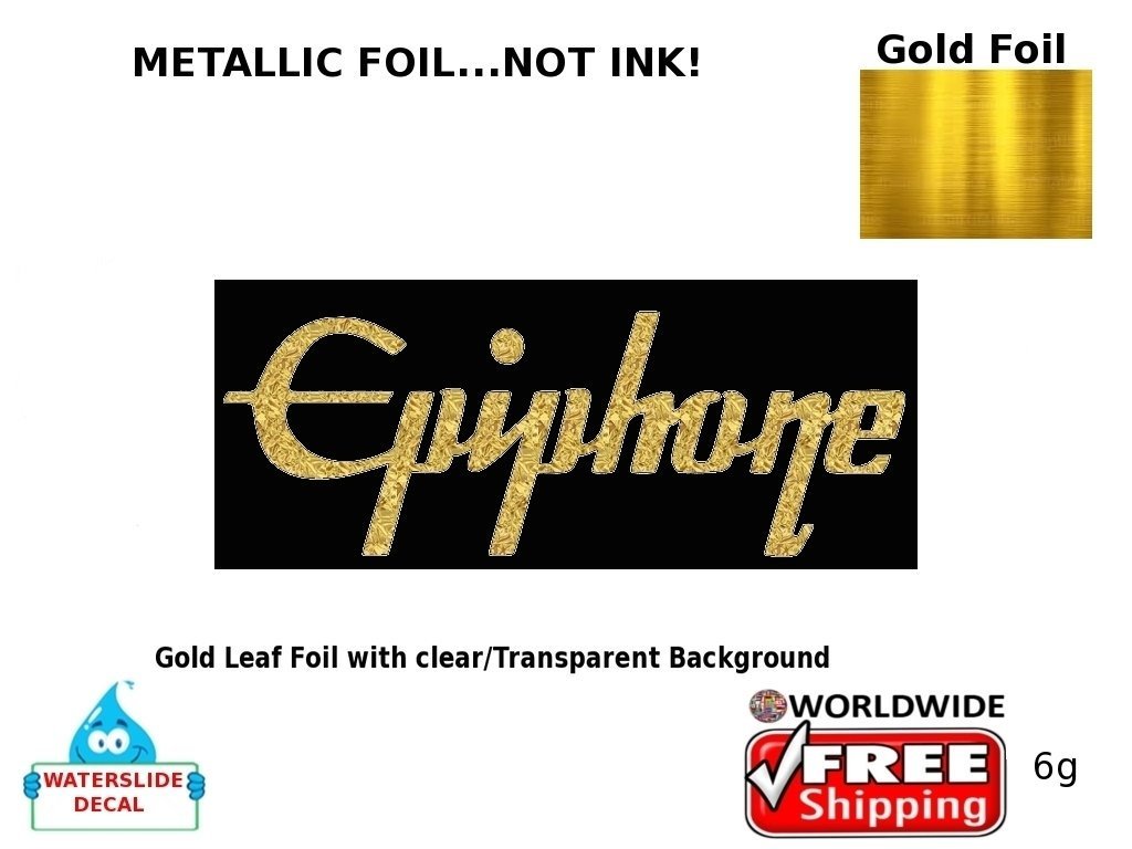 Epiphone Guitar Decal Inlay Headstock Sticker Waterslide Logo 6g