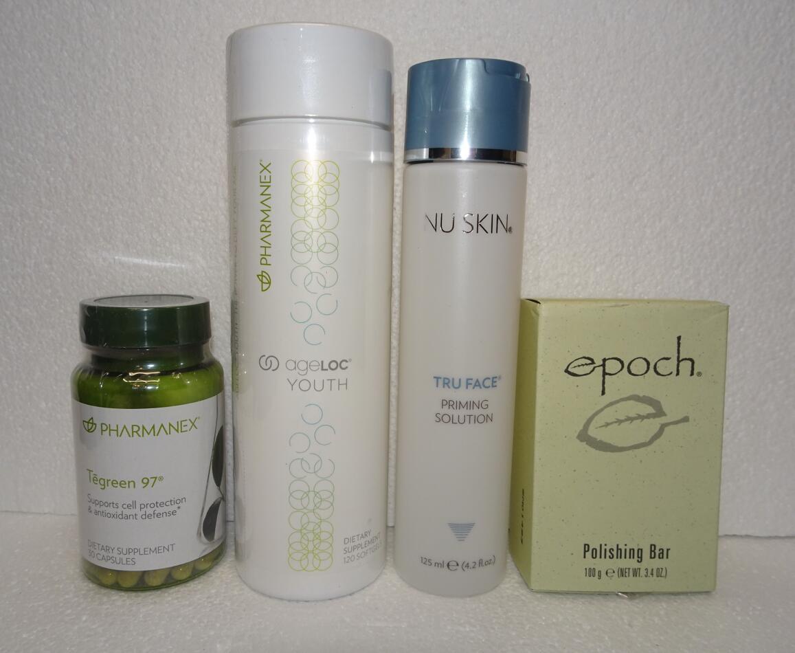 Nu Skin Tegreen 97 & ageLOC Youth & Tru Face Priming Solution & Epoch