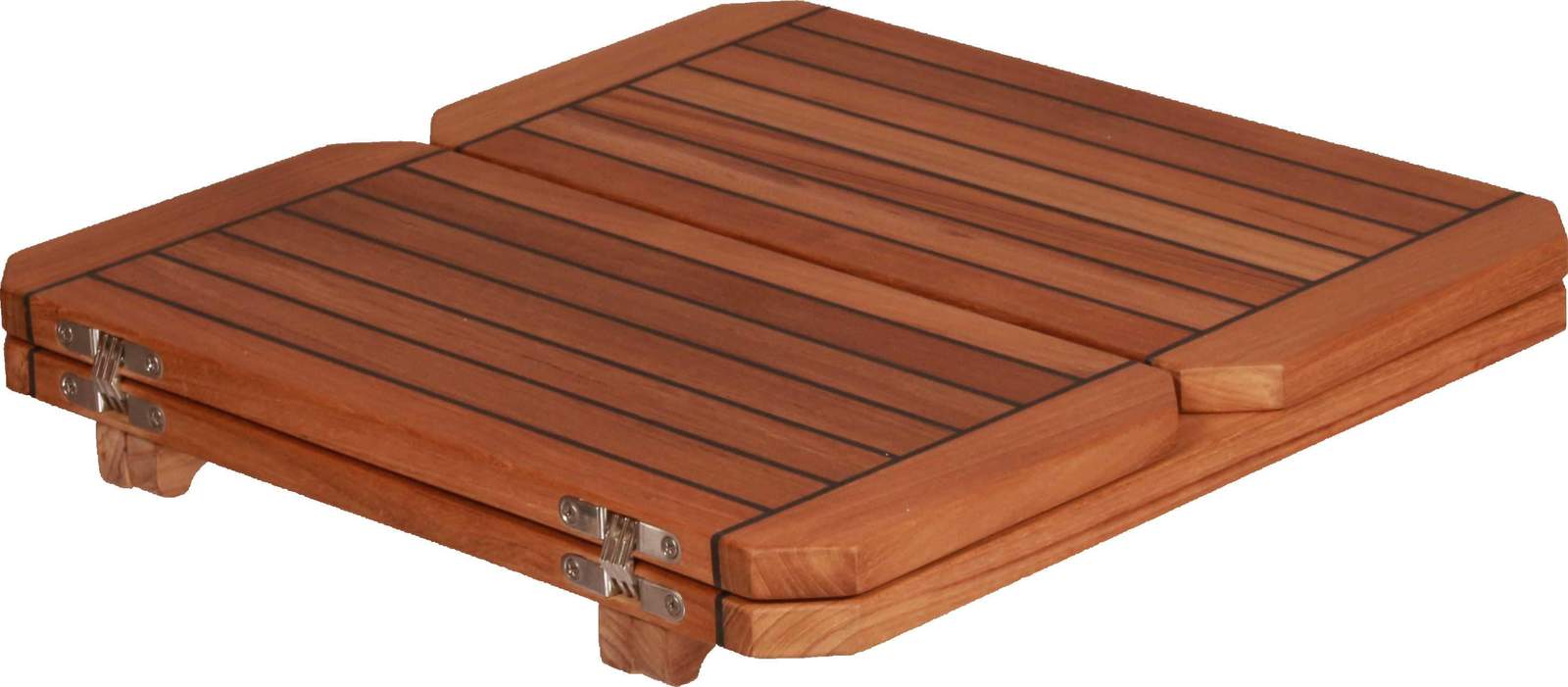 970/500X500mm Folding Sideway Wing Teak Table Top With Nautic Star