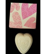 AVON Collectible Love Heart Soap Valentine&#39;s Day White 1 oz. 2003 New in... - $7.47