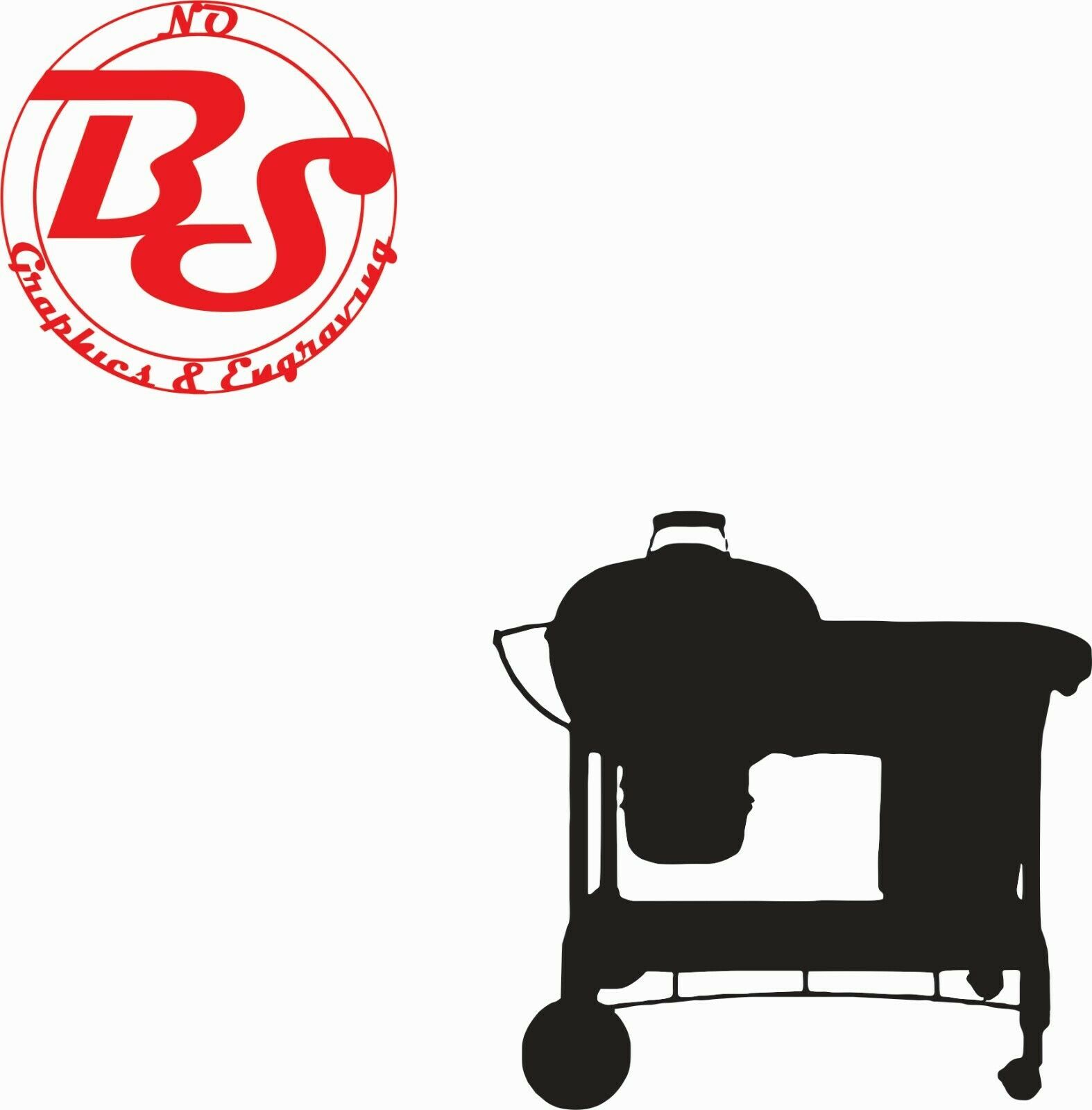 6" WEBER Kettle Logo Grill BBQ Barbecue Smokey Charcoal Smoker Vinyl