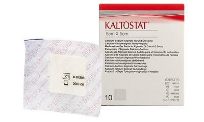Kaltostat Alginate Dressing 5cm x 5cm Sterile Non-Woven Haemostatic ELS229