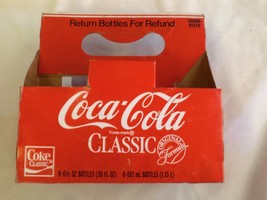 Coca-Cola Classic 6 Pack Carrier 6 1/2oz Return Bottles Original Formula - $3.47