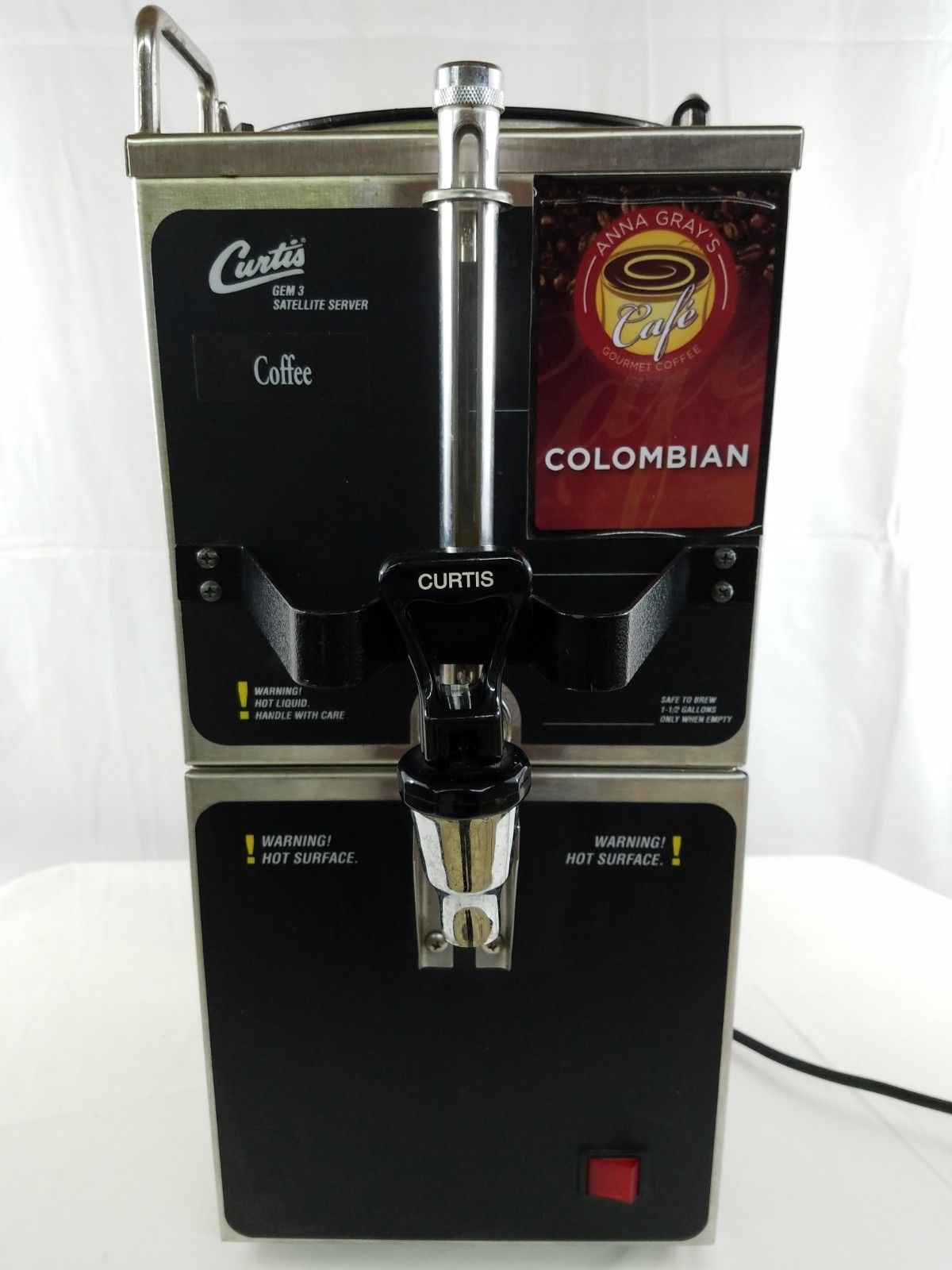 Curtis GEM3 1.5 Gallon Satellite Coffee Server and Warmer TESTED