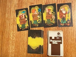 Vtg 70s Dungeon Dice Board Game 32 replacement cards 1977  - $14.85