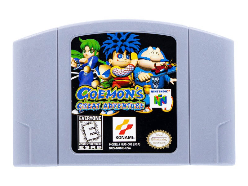 Goemons Great Adventure Game Cartridge For Nintendo 64 N64 USA Version