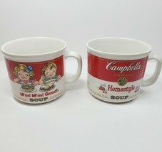 2 Vintage Campbells Soup Mugs Campbell&#39;s Soup Company 1989 M&#39;m! M&#39;m Good - $19.99