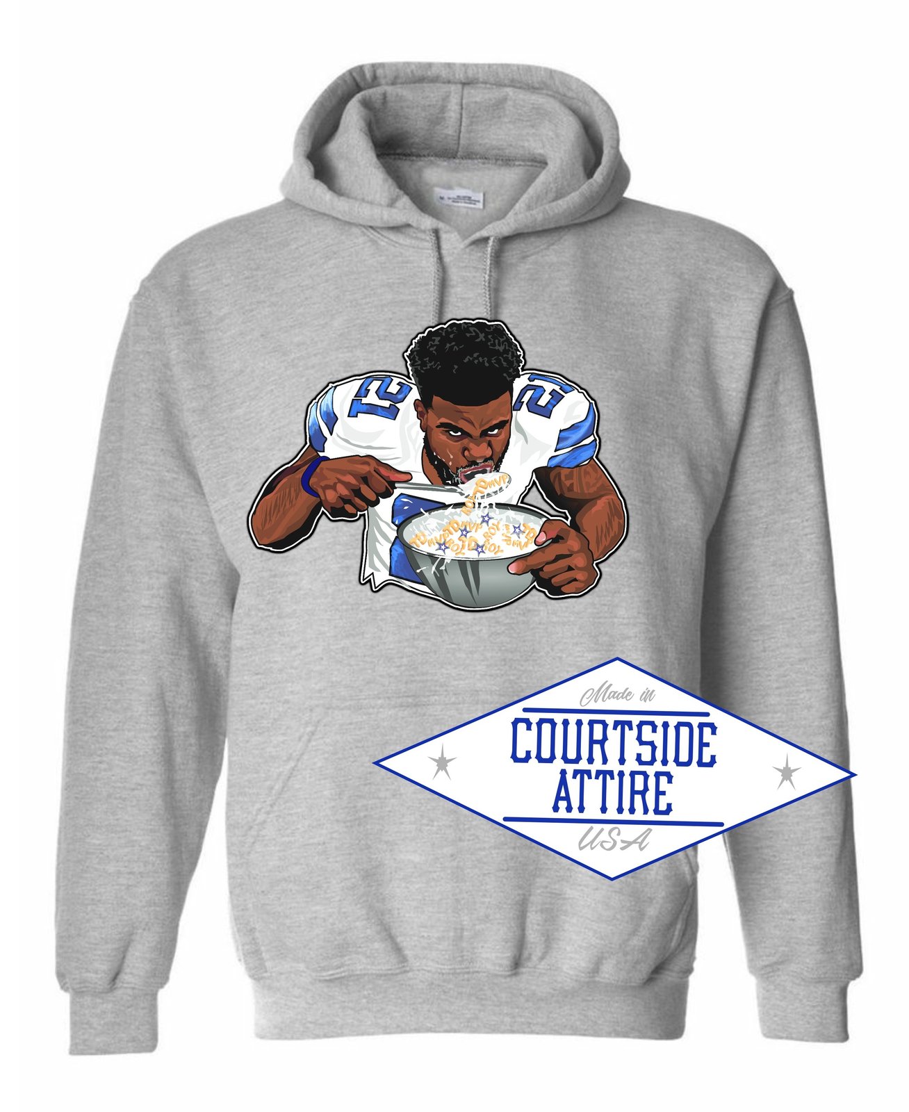 Image of Ezekiel Elliott "Let's Eat" Hoodie Mens Zeke