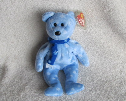 1999 holiday bear beanie baby value