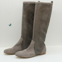 Michael Kors Women's Perforated Brown Suede Leather Tall Boots Size US 5.5 M - $69.30