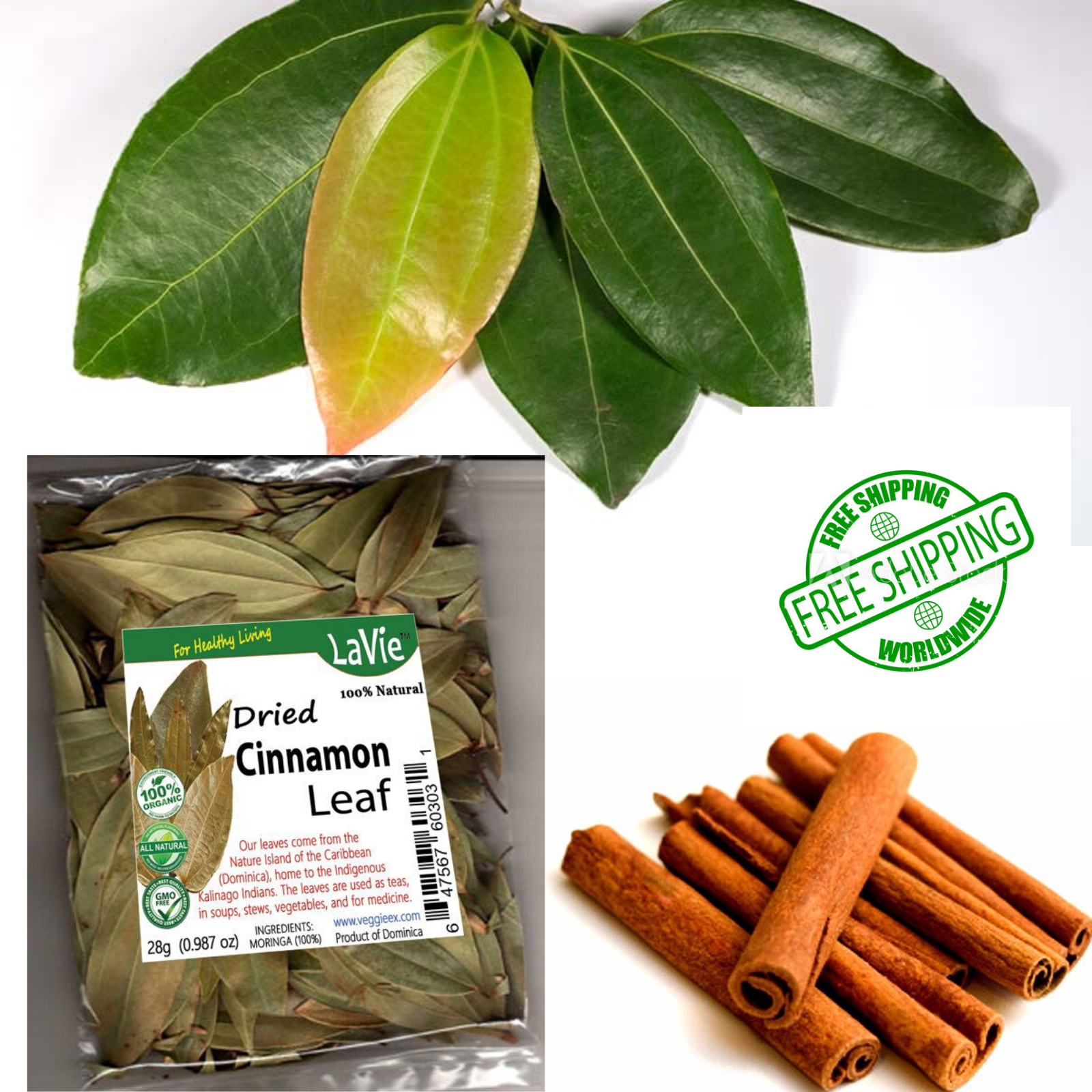 100 Pure And Organic Sun Dried Cinnamon Leaves From Sri Lanka Single