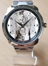 Snowy Wolf And Horse Winter Stylish Rare Quality Wrist Watch  - $35.00
