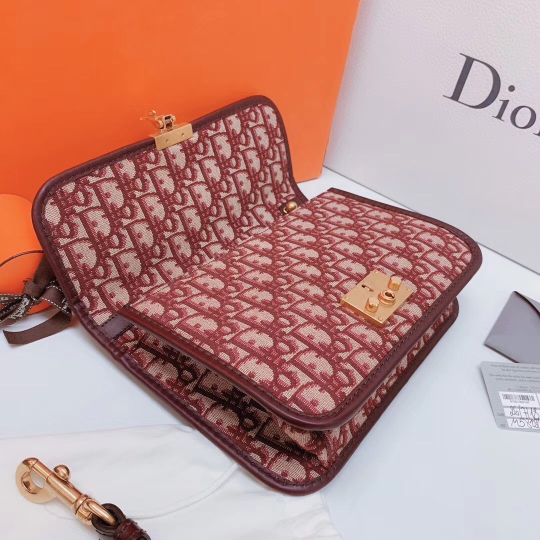 NEW AUTH Christian Dior Red Monogram Messenger Crossbody Bag - Handbags & Purses
