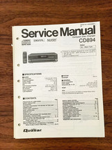 Quaser / Panasonic CD894 CD-894 Cd Player Service Manual *Original* - $15.70