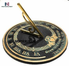NauticalMart Brass Garden Sundial Grow Old with Me