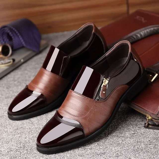 Men Pointed Business  Leather Shoes Wedding Shoes