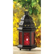 Red Glass Moroccan Lantern - $24.00