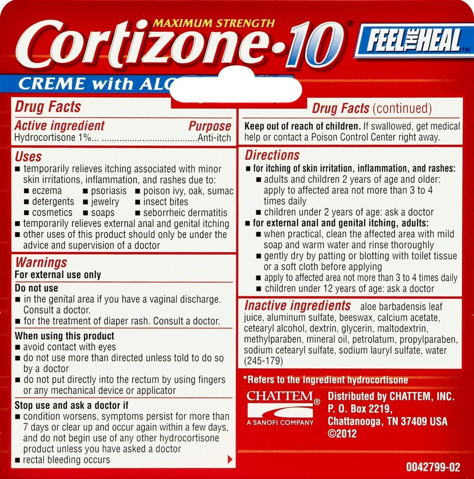 Cortizone 10 Maximum Strength Anti Itch Creme With Healing Aloe 05 Oz Ointments Creams 5874