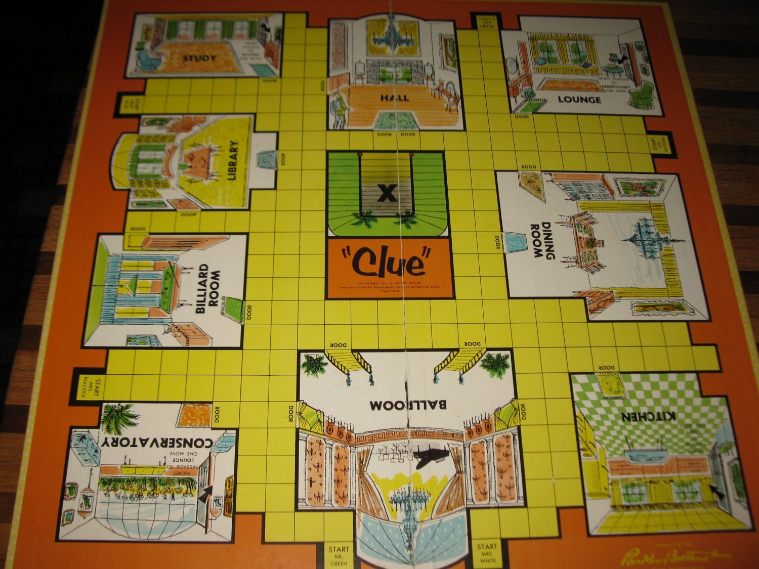 1963 Clue Board Game Piece: Game Board and 50 similar items