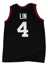 Jeremy Lin Custom Harvard New Men Basketball Jersey Black Any Size image 5