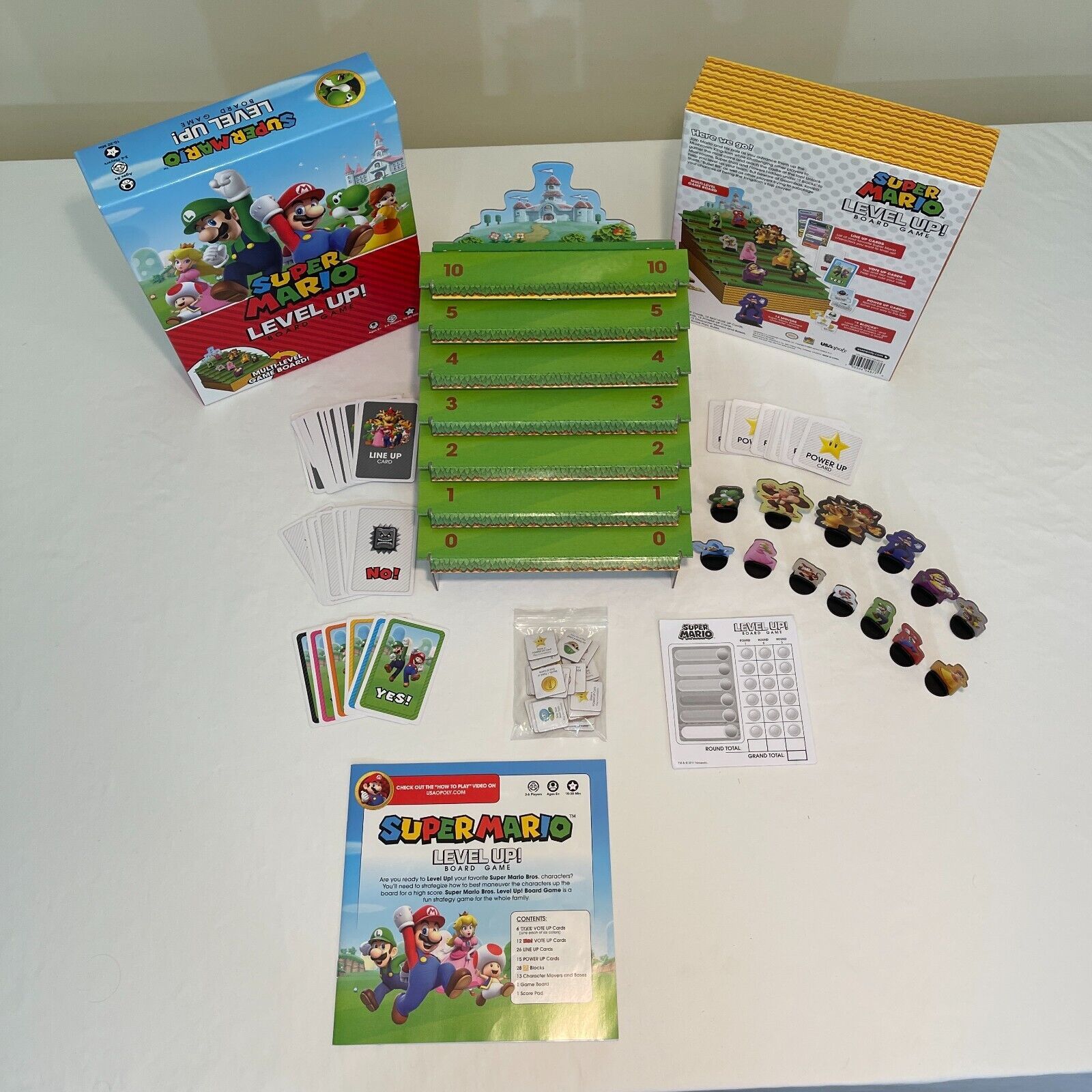 super-mario-level-up-board-game-by-usaopoly-complete-game-mario-peach